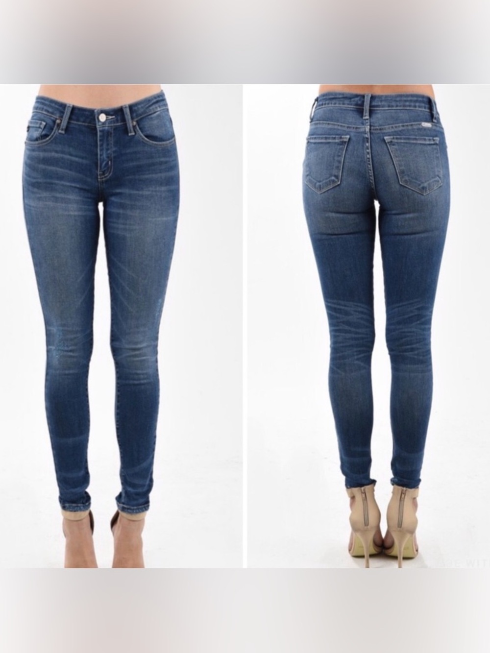 KanCan Madison Mid-rise Super Skinny Denim Ankle Jeans KC11214CHD Size 11/29